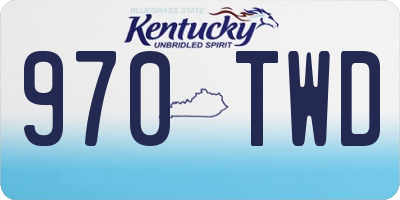 KY license plate 970TWD