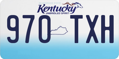 KY license plate 970TXH