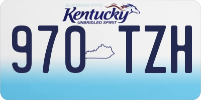 KY license plate 970TZH