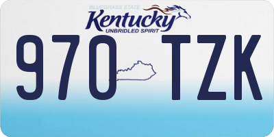 KY license plate 970TZK