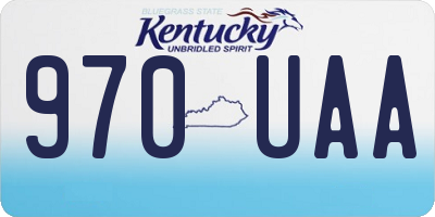 KY license plate 970UAA