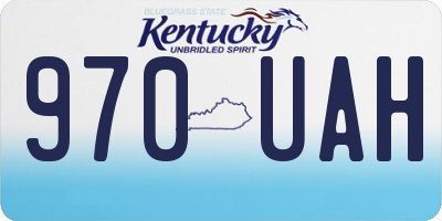 KY license plate 970UAH