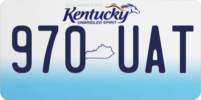 KY license plate 970UAT