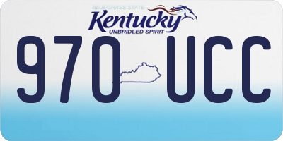 KY license plate 970UCC