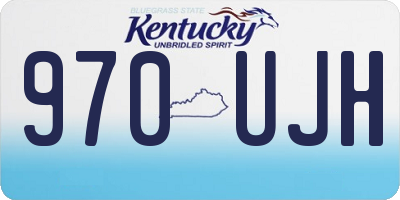 KY license plate 970UJH