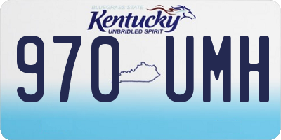 KY license plate 970UMH