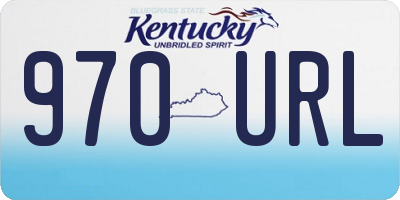 KY license plate 970URL