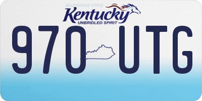 KY license plate 970UTG