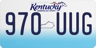 KY license plate 970UUG