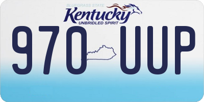 KY license plate 970UUP