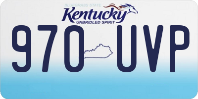 KY license plate 970UVP
