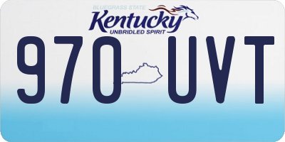 KY license plate 970UVT
