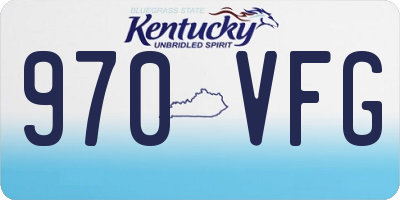 KY license plate 970VFG