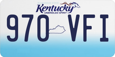 KY license plate 970VFI