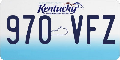 KY license plate 970VFZ