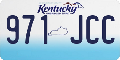 KY license plate 971JCC