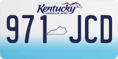 KY license plate 971JCD