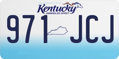 KY license plate 971JCJ