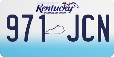 KY license plate 971JCN