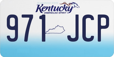 KY license plate 971JCP