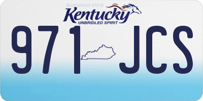 KY license plate 971JCS
