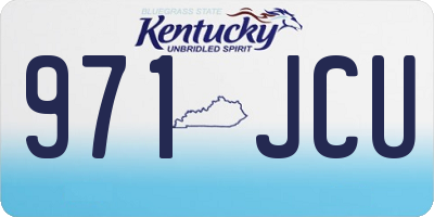KY license plate 971JCU