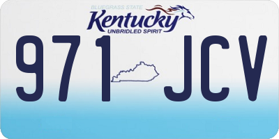 KY license plate 971JCV