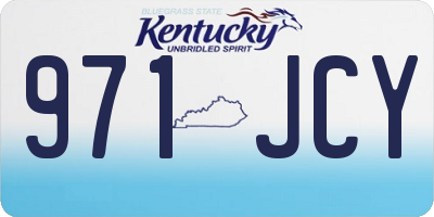 KY license plate 971JCY