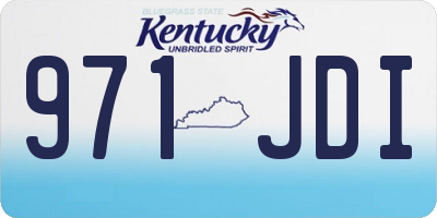 KY license plate 971JDI