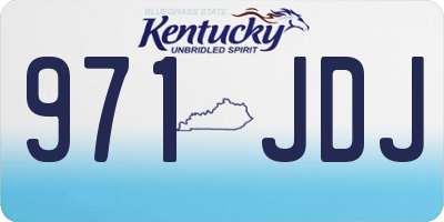 KY license plate 971JDJ