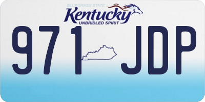 KY license plate 971JDP