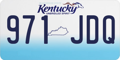 KY license plate 971JDQ