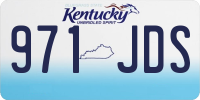 KY license plate 971JDS