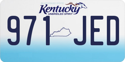 KY license plate 971JED