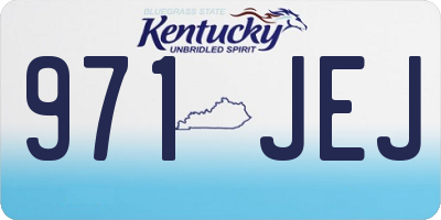 KY license plate 971JEJ