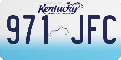 KY license plate 971JFC