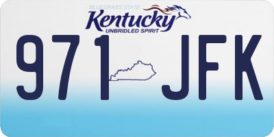 KY license plate 971JFK