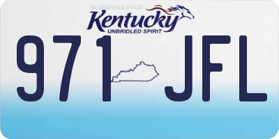 KY license plate 971JFL