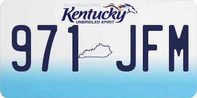 KY license plate 971JFM