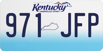 KY license plate 971JFP