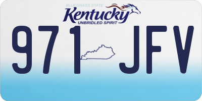 KY license plate 971JFV
