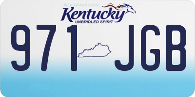 KY license plate 971JGB