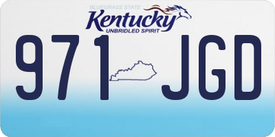 KY license plate 971JGD