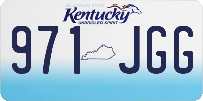 KY license plate 971JGG