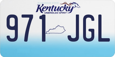 KY license plate 971JGL
