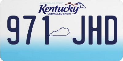 KY license plate 971JHD