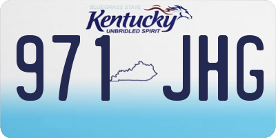 KY license plate 971JHG