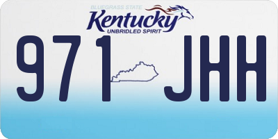 KY license plate 971JHH
