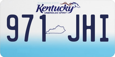 KY license plate 971JHI