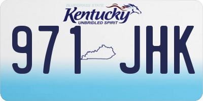 KY license plate 971JHK